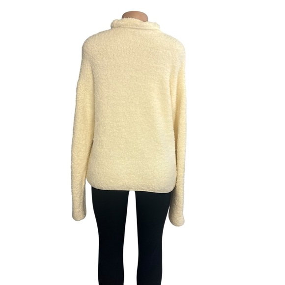 Skims Cozy Sherpa Snap Pullover Cream - Picture 8 of 9